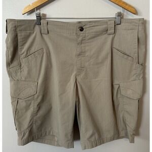 5.11 Tactical Lot of 2 Stryke Men's 42 Tan Ripstop Cargo Shorts Work Uniform